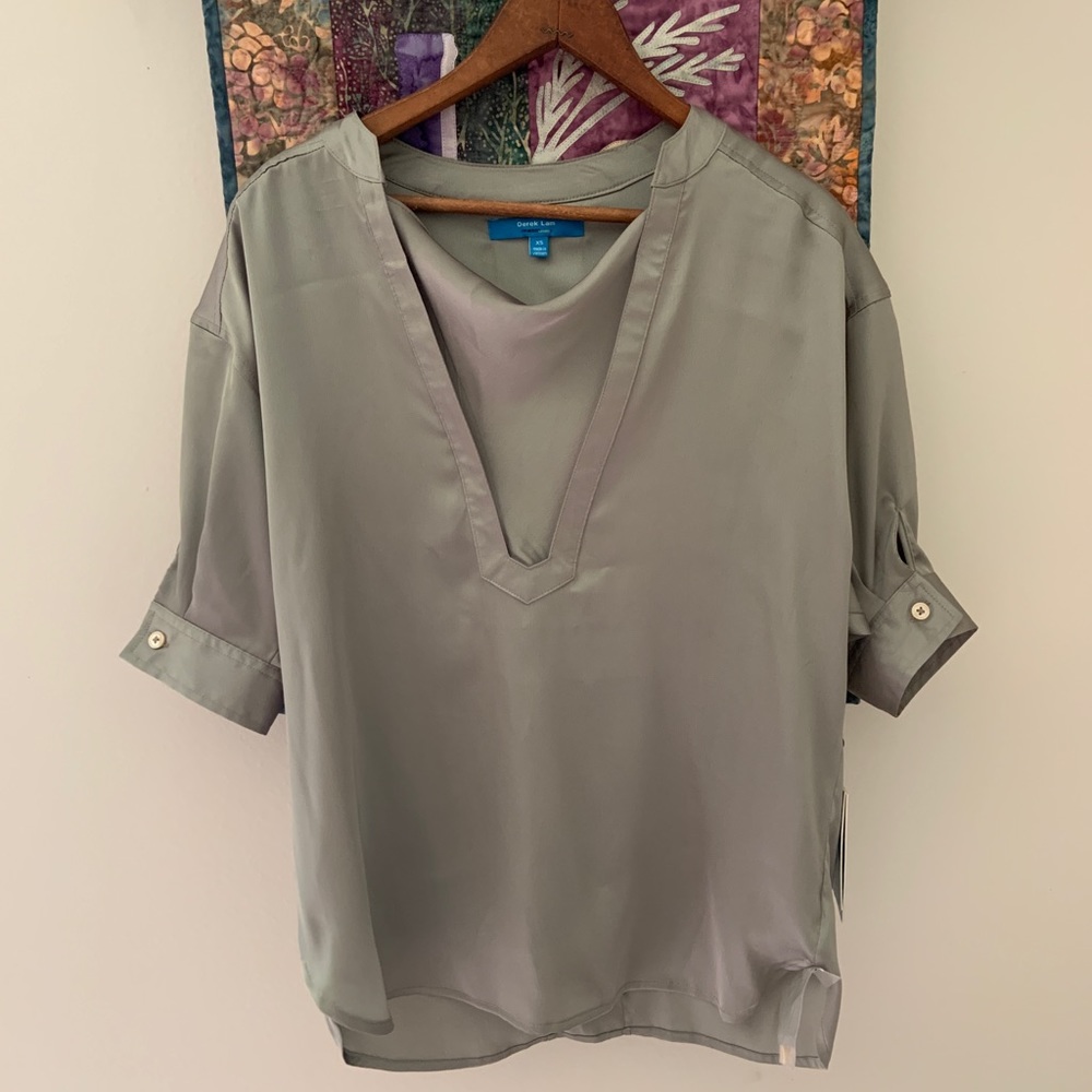 🥳 Derek Lam Relaxed XS Blouse/Top NWT! 💥 - Picture 2 of 8
